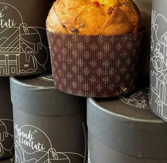 Panettone artigianale prodotto dalla Pasticceria Madamadorè in Valpolicella