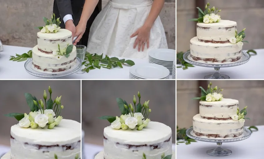 Torta nuziale realizzata dalla Pasticceria Madamadorè